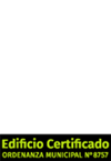 Eficiencia energética. Edificio certificado ordenanza municipal N°8757